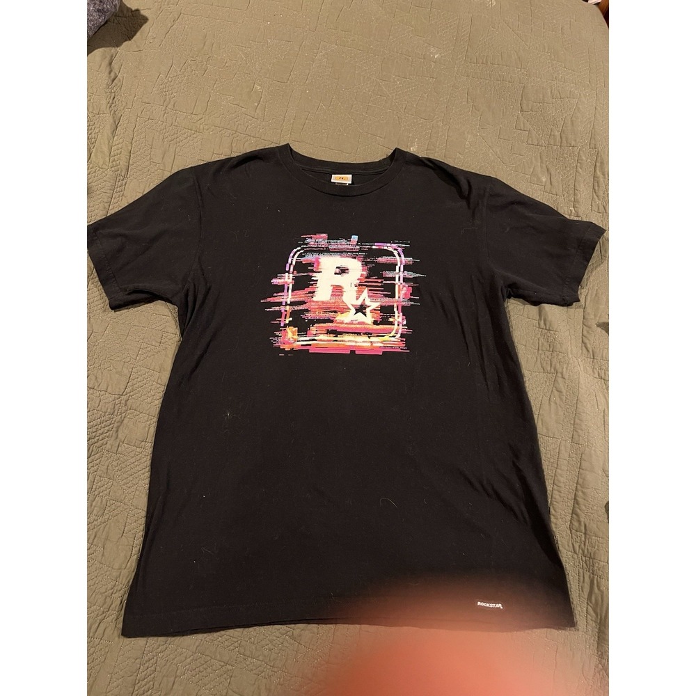 Rockstar T Shirt Large‎ Black